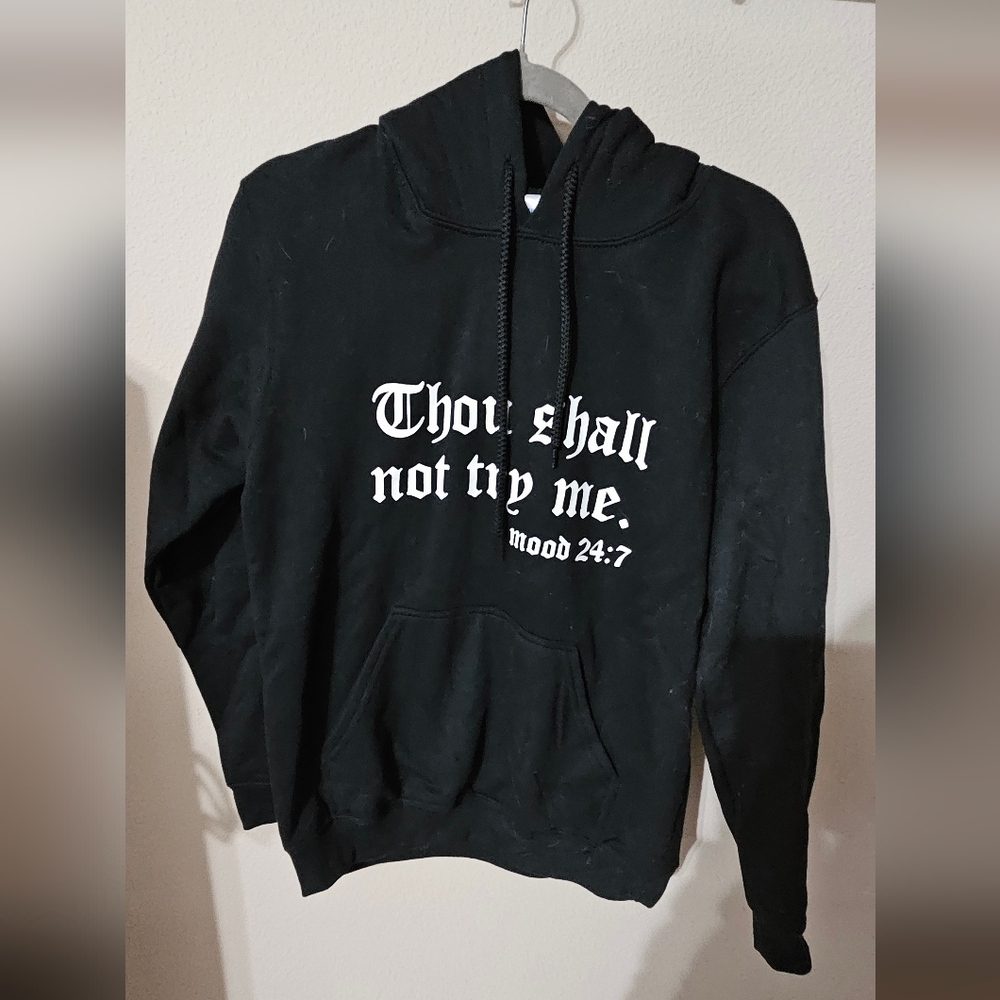 Gildan Black Graphic Hoodie for Men